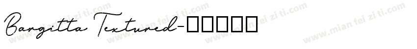 Bargitta Textured字体转换